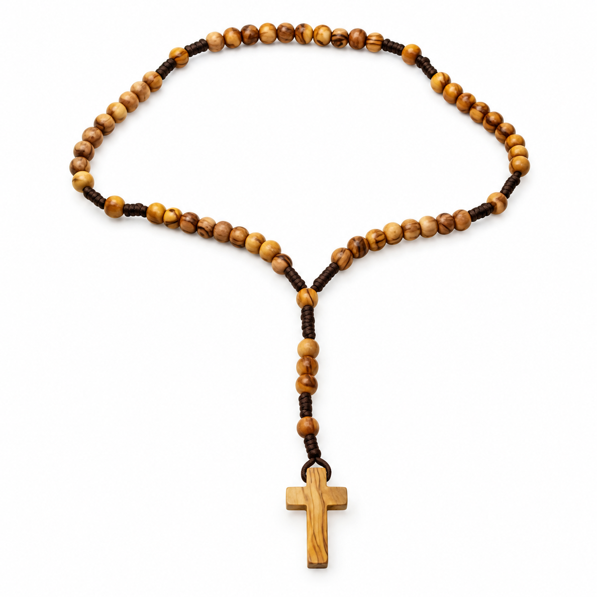 Bethlehem Olive Wood Rosary – 5mm Praying Beads